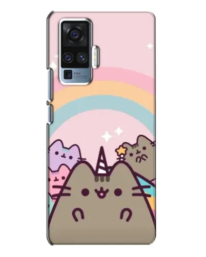 Чехол для Vivo X50 Pro с картинкой «Единорог Pusheen»