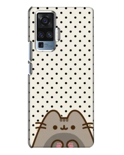 Чехол для Vivo X50 Pro с картинкой «Пушин в горошек»