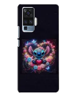 Чехол для Vivo X50 Pro с картинкой «Stitch в цветах» Чехол для Vivo X50 Pro с картинкой «Stitch в цветах»