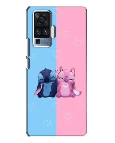 Чехол для Vivo X50 Pro с картинкой «Stitch и Angel Love» Чехол для Vivo X50 Pro с картинкой «Stitch и Angel Love»