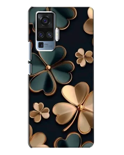 Чехол для Vivo X50 Pro с картинкой «Клевер в золоте»