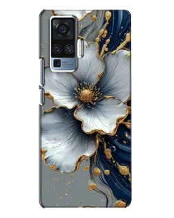 Чохол для Vivo X50 Pro з картинкою «Біла квітка та золотий флюїд» Чохол для Vivo X50 Pro з картинкою «Біла квітка та золотий флюїд»