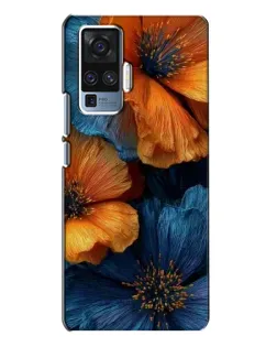 Чохол для Vivo X50 Pro з картинкою «Яскрава синьо-помаранчева флора» Чохол для Vivo X50 Pro з картинкою «Яскрава синьо-помаранчева флора»
