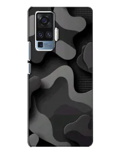 Чехол для Vivo X50 Pro с картинкой «Темный абстрактный камуфляж» Чехол для Vivo X50 Pro с картинкой «Темный абстрактный камуфляж»