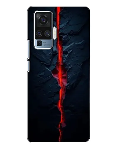 Чехол для Vivo X50 Pro с картинкой «Kрасная лавовая трещина» Чехол для Vivo X50 Pro с картинкой «Kрасная лавовая трещина»