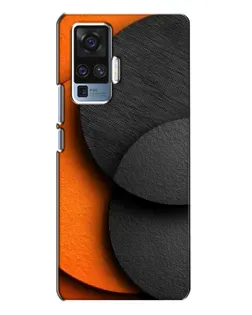 Чехол для Vivo X50 Pro с картинкой «Геометрия оранжевых кругов» Чехол для Vivo X50 Pro с картинкой «Геометрия оранжевых кругов»