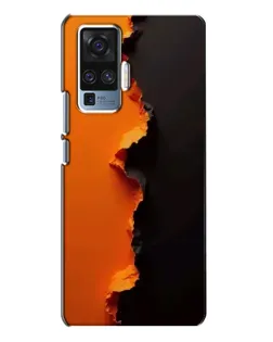 Чехол для Vivo X50 Pro с картинкой «Оранжевый разлом» Чехол для Vivo X50 Pro с картинкой «Оранжевый разлом»
