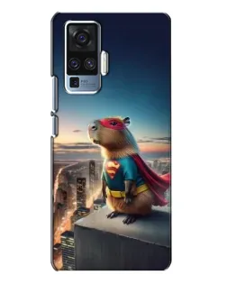 Чехол для Vivo X50 Pro с картинкой «Капи-мен супергерой»