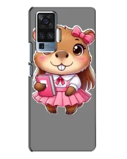 Чехол для Vivo X50 Pro с картинкой «Девочка капибара»