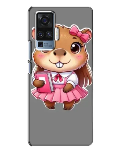 Чехол для Vivo X50 Pro с картинкой «Девочка капибара»