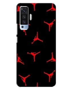 Чехол для Vivo X50 с картинкой «Jordan Red Pattern» Чехол для Vivo X50 с картинкой «Jordan Red Pattern»