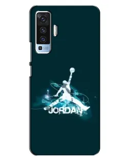 Чехол для Vivo X50 с картинкой «Jordan Blue Fire»