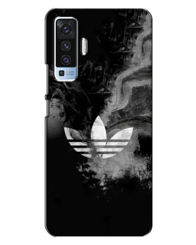Чехол для Vivo X50 с картинкой «Абстрактный дым Adidas»