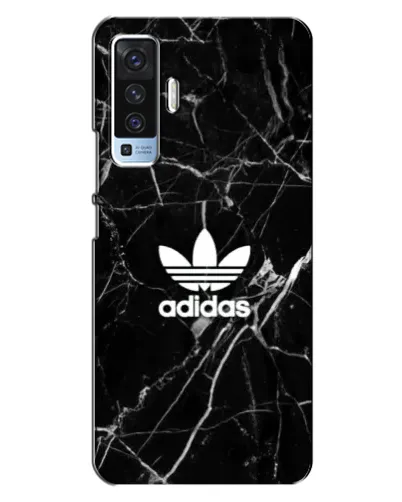 Чехол для Vivo X50 с картинкой «Белый мрамор Adidas»