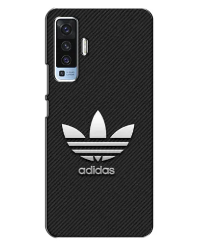 Чехол для Vivo X50 с картинкой «Adidas Карбоновая текстура»