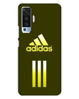 Чехол для Vivo X50 с картинкой «Оливковый градиент Adidas»