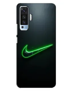 Чехол для Vivo X50 с картинкой «Неоновый контур Nike» Чехол для Vivo X50 с картинкой «Неоновый контур Nike»