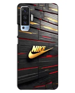 Чехол для Vivo X50 с картинкой «Золотой Nike на металле» Чехол для Vivo X50 с картинкой «Золотой Nike на металле»