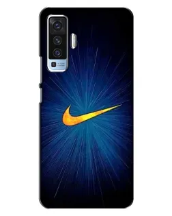Чехол для Vivo X50 с картинкой «Синий пульс Nike» Чехол для Vivo X50 с картинкой «Синий пульс Nike»