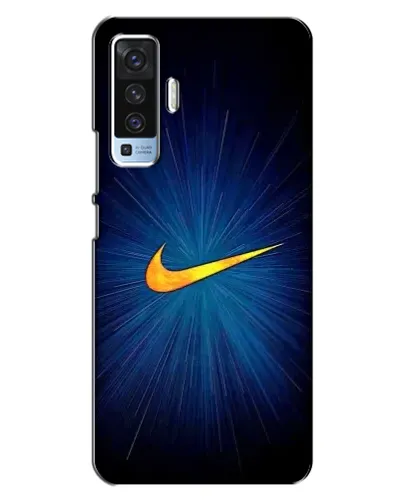 Чехол для Vivo X50 с картинкой «Синий пульс Nike» Чехол для Vivo X50 с картинкой «Синий пульс Nike»