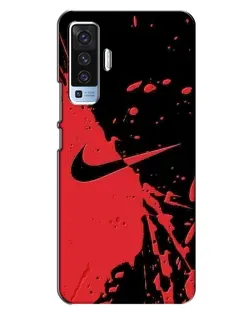 Чехол для Vivo X50 с картинкой «Красные брызги Nike» Чехол для Vivo X50 с картинкой «Красные брызги Nike»