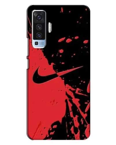Чехол для Vivo X50 с картинкой «Красные брызги Nike» Чехол для Vivo X50 с картинкой «Красные брызги Nike»