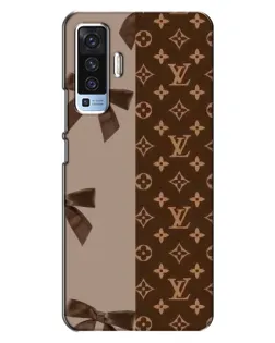 Чехол для Vivo X50 с картинкой «Louis Vuitton — банты»
