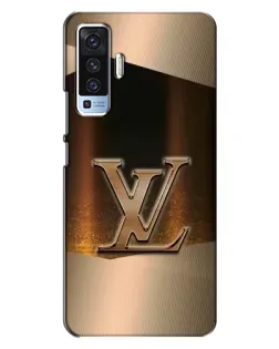 Чехол для Vivo X50 с картинкой «LV — золотое сияние»