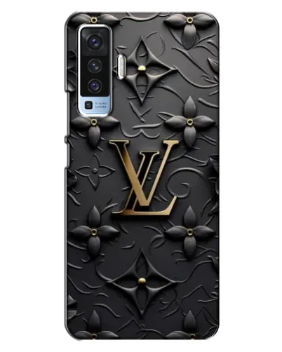 Чехол для Vivo X50 с картинкой «Кожаная текстура LV»