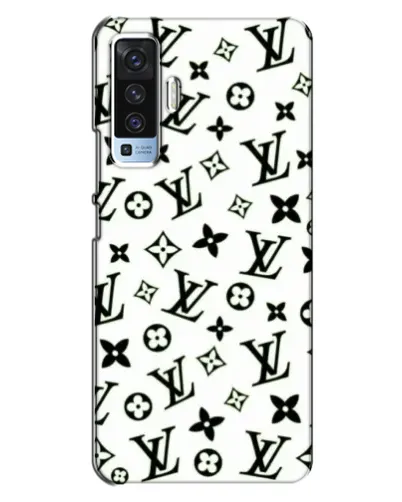 Чехол для Vivo X50 с картинкой «Монохромный хаос LV»