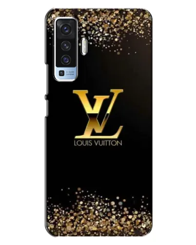 Чехол для Vivo X50 с картинкой «LV — золотые искры»