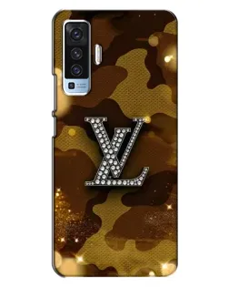 Чехол для Vivo X50 с картинкой «Камуфляжный Louis Vuitton»