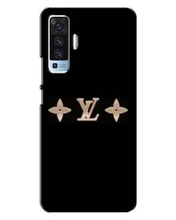 Чехол для Vivo X50 с картинкой «Louis Vuitton — минимализм»