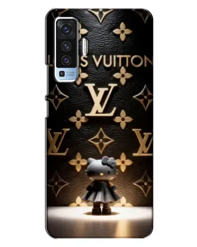 Чехол для Vivo X50 с картинкой «Монограмма с фигурой»
