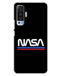 Чехол для Vivo X50 с картинкой «NASA — классика Red Blue» Чехол для Vivo X50 с картинкой «NASA — классика Red Blue»