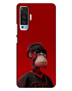 Чехол для Vivo X50 с картинкой «Bored Ape в красном» Чехол для Vivo X50 с картинкой «Bored Ape в красном»
