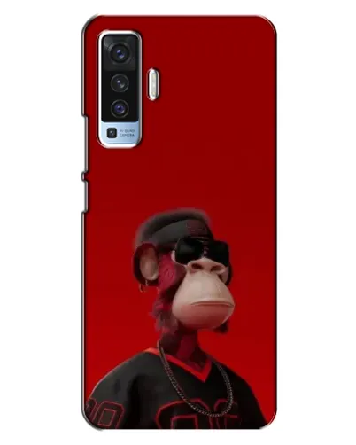 Чехол для Vivo X50 с картинкой «Bored Ape в красном» Чехол для Vivo X50 с картинкой «Bored Ape в красном»