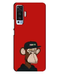 Чехол для Vivo X50 с картинкой «Bored Ape — красный фон» Чехол для Vivo X50 с картинкой «Bored Ape — красный фон»