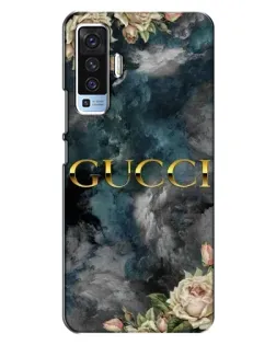 Чохол для Vivo X50 з картинкою «Абстрактні квіти Gucci»