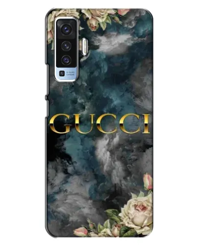 Чехол для Vivo X50 с картинкой «Абстрактные цветы Gucci» Чехол для Vivo X50 с картинкой «Абстрактные цветы Gucci»
