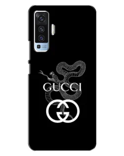 Чохол для Vivo X50 з картинкою «Gucci — срібна змія»