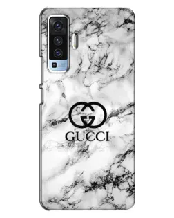 Чохол для Vivo X50 з картинкою «Gucci — мармуровий шик»