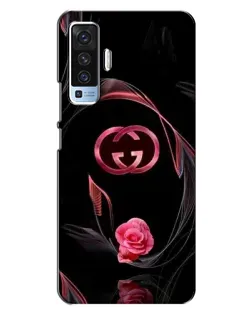 Чохол для Vivo X50 з картинкою «Gucci — неонова троянда»