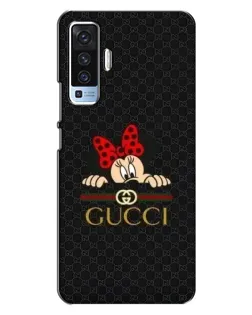 Чохол для Vivo X50 з картинкою «Мінні Маус Gucci — чорний»