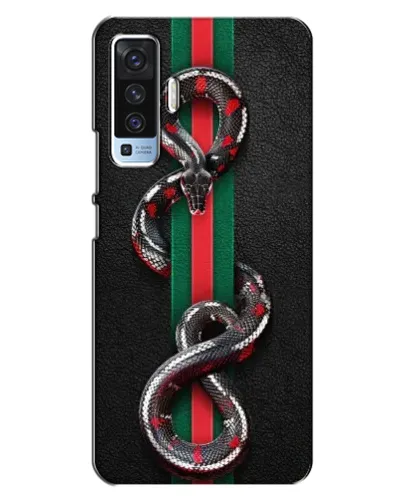 Чехол для Vivo X50 с картинкой «Gucci — змея на полосе» Чехол для Vivo X50 с картинкой «Gucci — змея на полосе»