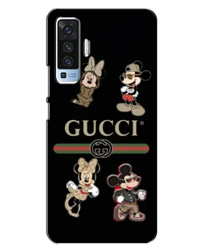 Чехол для Vivo X50 с картинкой «Gucci — герои Disney и монограмма» Чехол для Vivo X50 с картинкой «Gucci — герои Disney и монограмма»