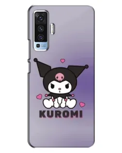 Чехол для Vivo X50 с картинкой «Kuromi — фиолетовый арт»