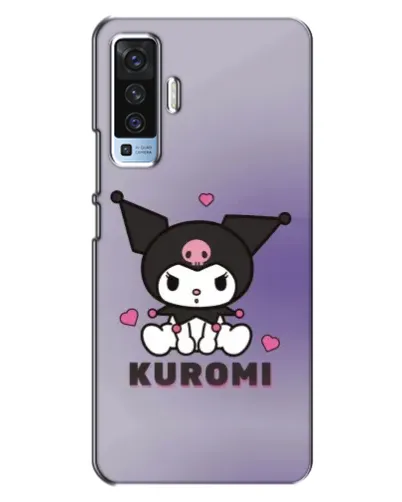 Чехол для Vivo X50 с картинкой «Kuromi — фиолетовый арт»