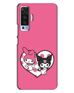 Чехол для Vivo X50 с картинкой «Kuromi и My Melody»