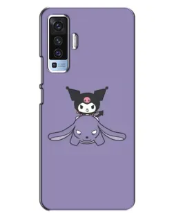 Чехол для Vivo X50 с картинкой «Kuromi на лиловом фоне»